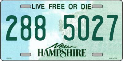 NH license plate 2885027
