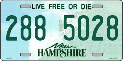 NH license plate 2885028
