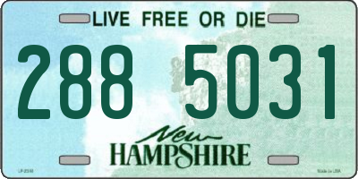 NH license plate 2885031