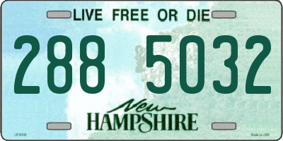 NH license plate 2885032