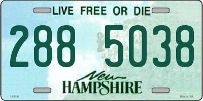 NH license plate 2885038