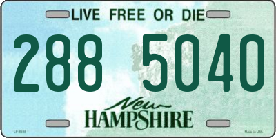 NH license plate 2885040
