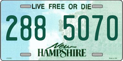 NH license plate 2885070
