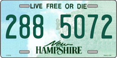 NH license plate 2885072