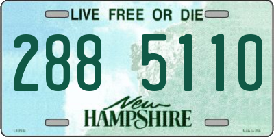 NH license plate 2885110