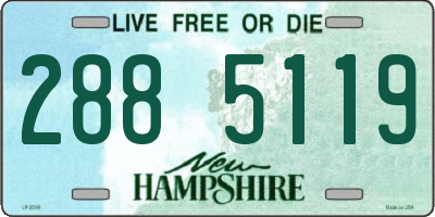 NH license plate 2885119
