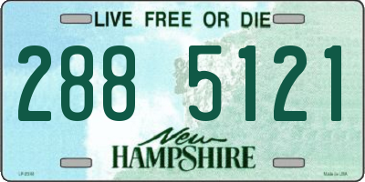 NH license plate 2885121