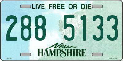 NH license plate 2885133