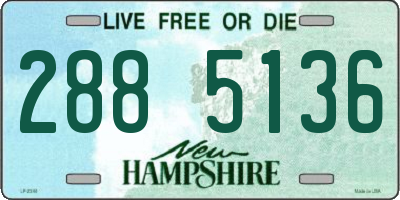 NH license plate 2885136