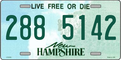 NH license plate 2885142