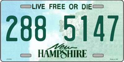 NH license plate 2885147