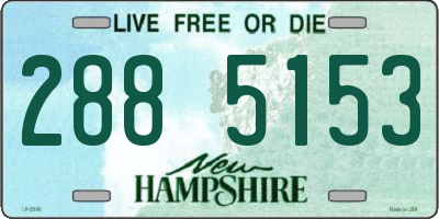 NH license plate 2885153