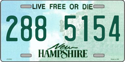 NH license plate 2885154