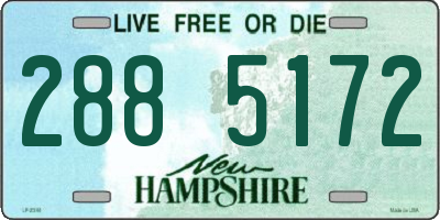 NH license plate 2885172