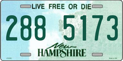 NH license plate 2885173