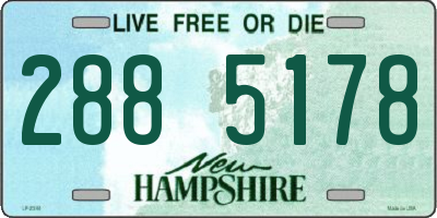 NH license plate 2885178