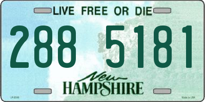 NH license plate 2885181