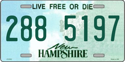 NH license plate 2885197