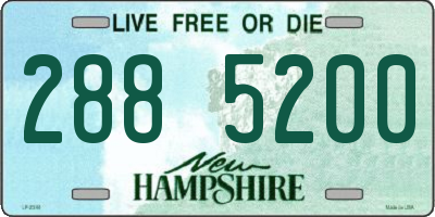 NH license plate 2885200