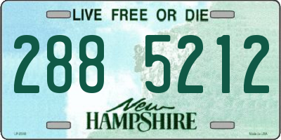 NH license plate 2885212