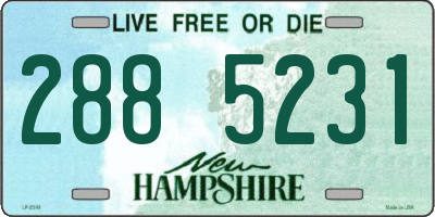 NH license plate 2885231