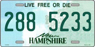 NH license plate 2885233