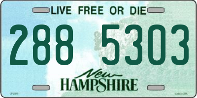 NH license plate 2885303