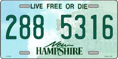 NH license plate 2885316