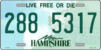 NH license plate 2885317