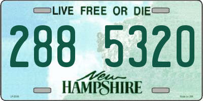 NH license plate 2885320