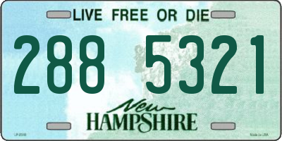 NH license plate 2885321
