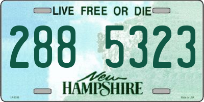 NH license plate 2885323