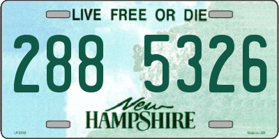 NH license plate 2885326