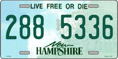 NH license plate 2885336