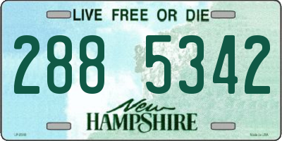 NH license plate 2885342