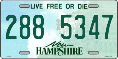 NH license plate 2885347