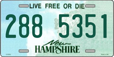 NH license plate 2885351