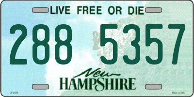 NH license plate 2885357