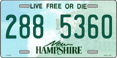 NH license plate 2885360