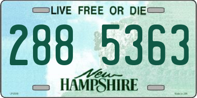 NH license plate 2885363