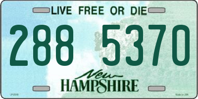 NH license plate 2885370