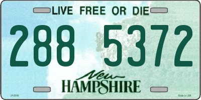 NH license plate 2885372