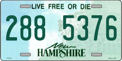 NH license plate 2885376