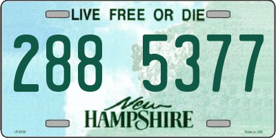NH license plate 2885377