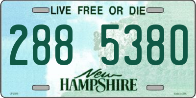 NH license plate 2885380