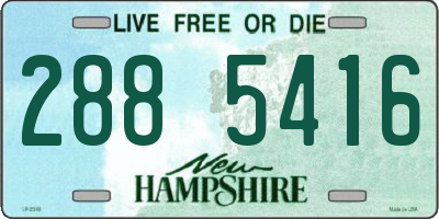 NH license plate 2885416
