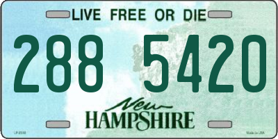 NH license plate 2885420