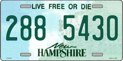 NH license plate 2885430