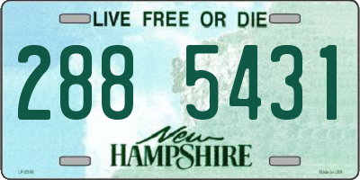 NH license plate 2885431