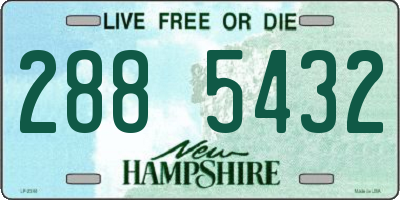 NH license plate 2885432